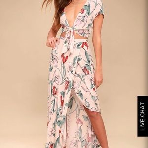 Lulus two piece maxi set